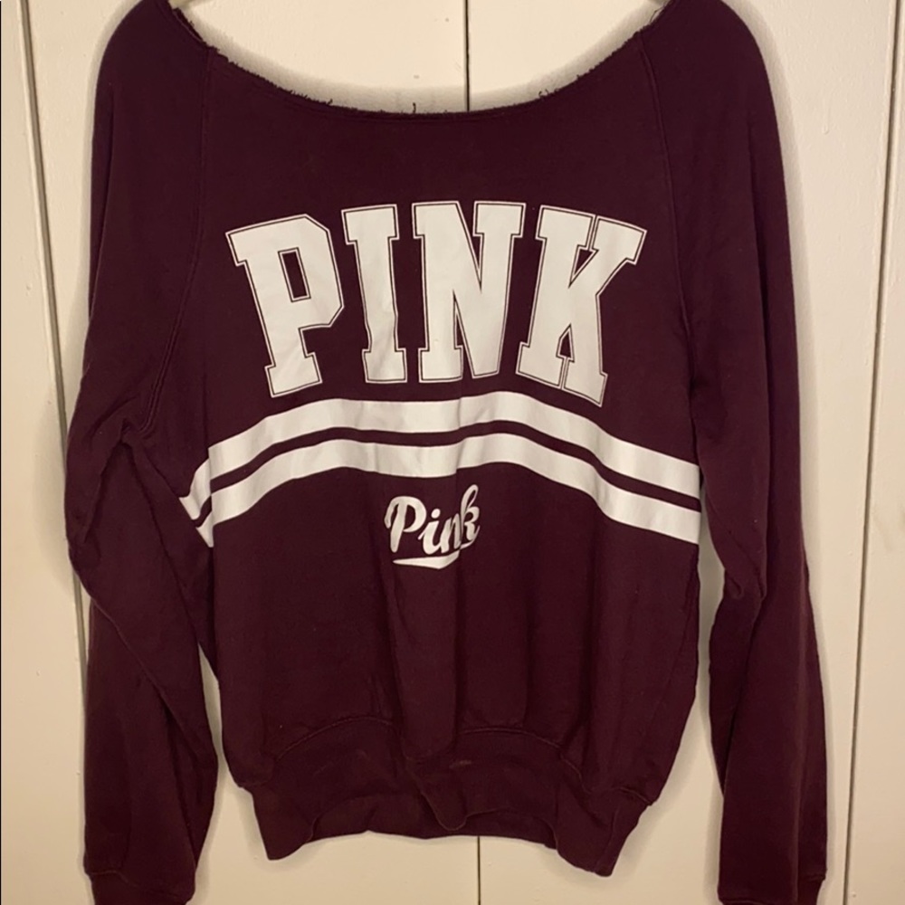 Off the shoulder sweatshirt